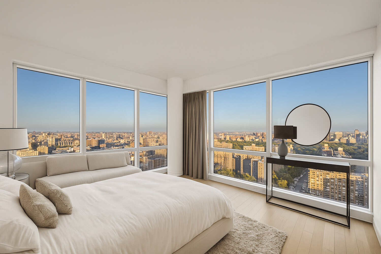 2628 Broadway, Unit 34 Manhattan, NY 10025 - Photo 5 of 9 a bedroom with a large bed and a large window