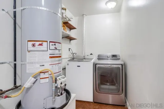 a bathroom with a sink and a shower