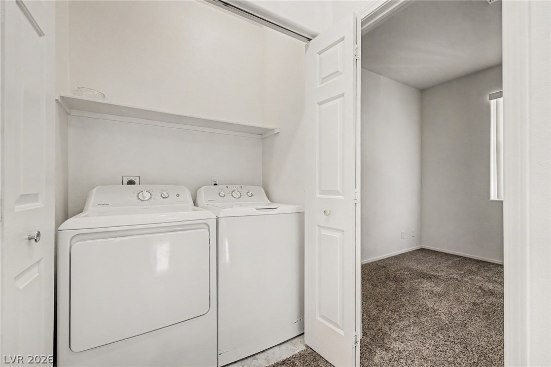 2223 Ramsgate Drive Henderson, NV 89074 - Photo 21 of 32 Convenient laundry space features a full-sized washer and dryer.