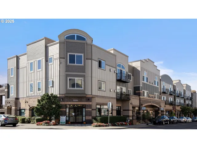 a front view of a building