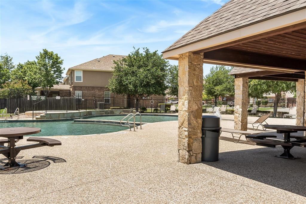 6000 Lost Valley Drive The Colony, TX 75056 - Photo 38 of 40 a view of a house with backyard porch and sitting area