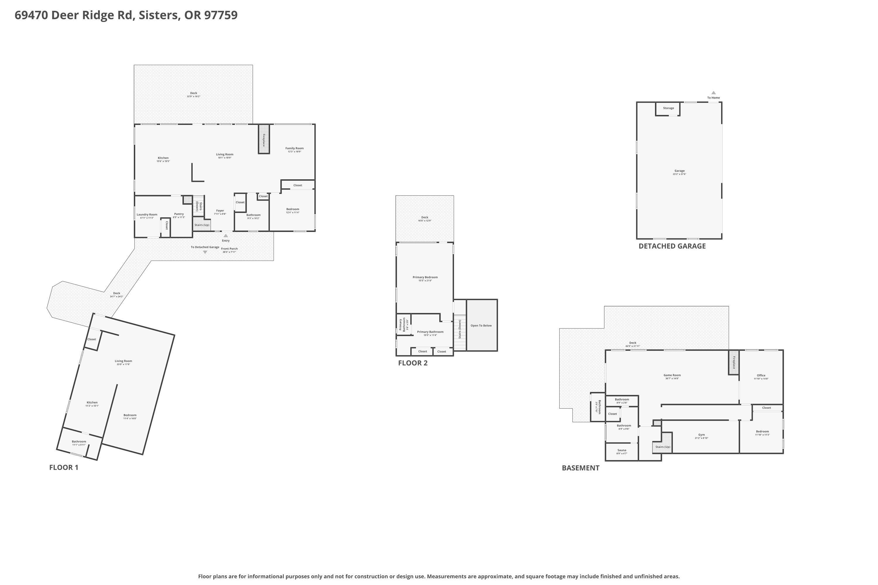 69470 Deer Ridge Road Sisters, OR 97759 - Photo 96 of 96 69470-Deer-Ridge-Floor Plan