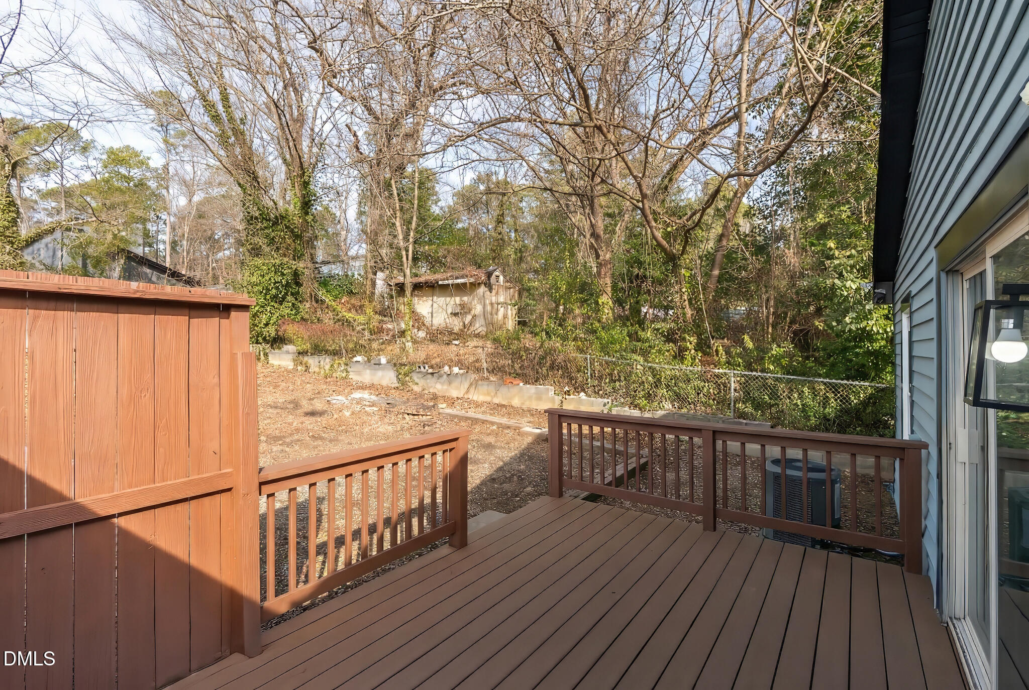 2705 Broad Street Durham, NC 27704 - Photo 27 of 33 a view of balcony with wooden floor and fence