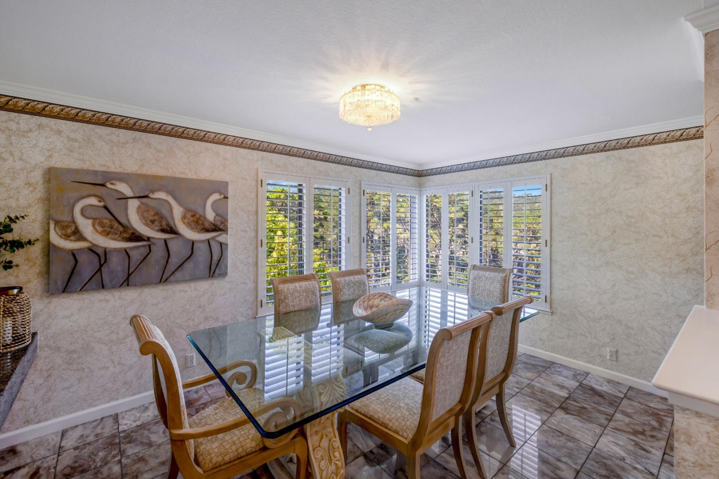 16 Shepherds Knoll Road Monterey, CA 93940 - Photo 8 of 18 a dining room with furniture and a floor to ceiling window