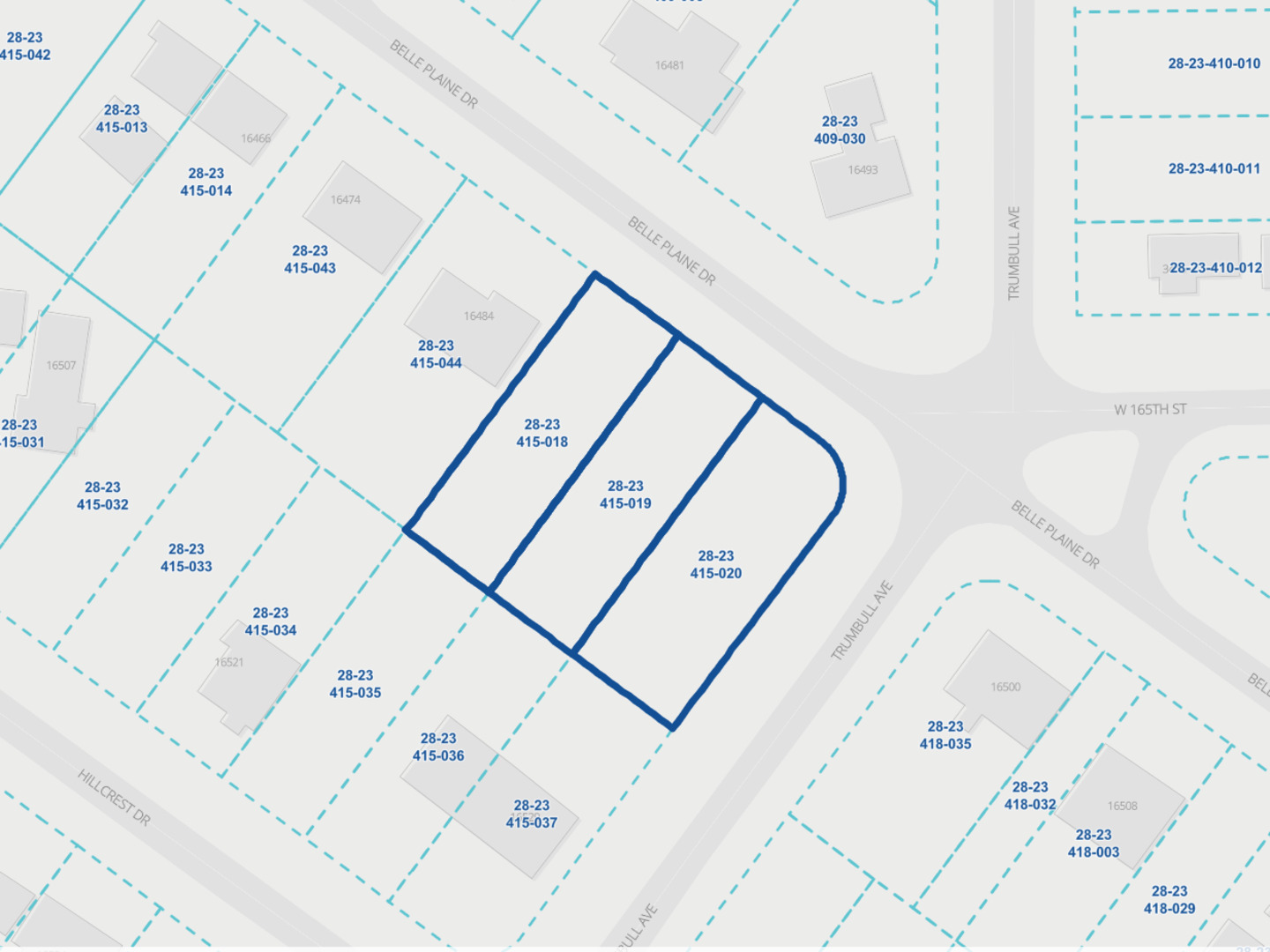 16490 Belleplaine Drive Markham, IL 60428 - Photo 4 of 6 a view of staircase with white walls