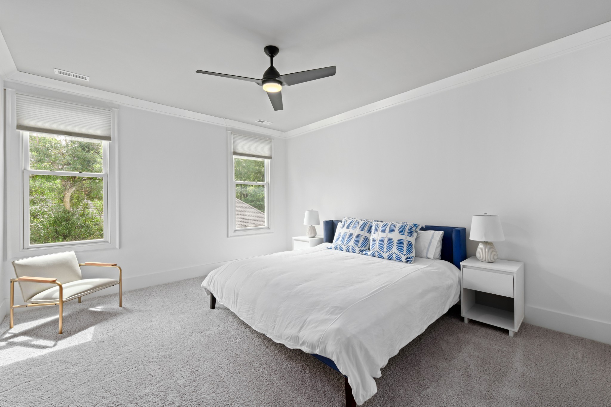 2847 Sugar Tree Road Nashville, TN 37215 - Photo 40 of 52 a bedroom with a bed and a large window