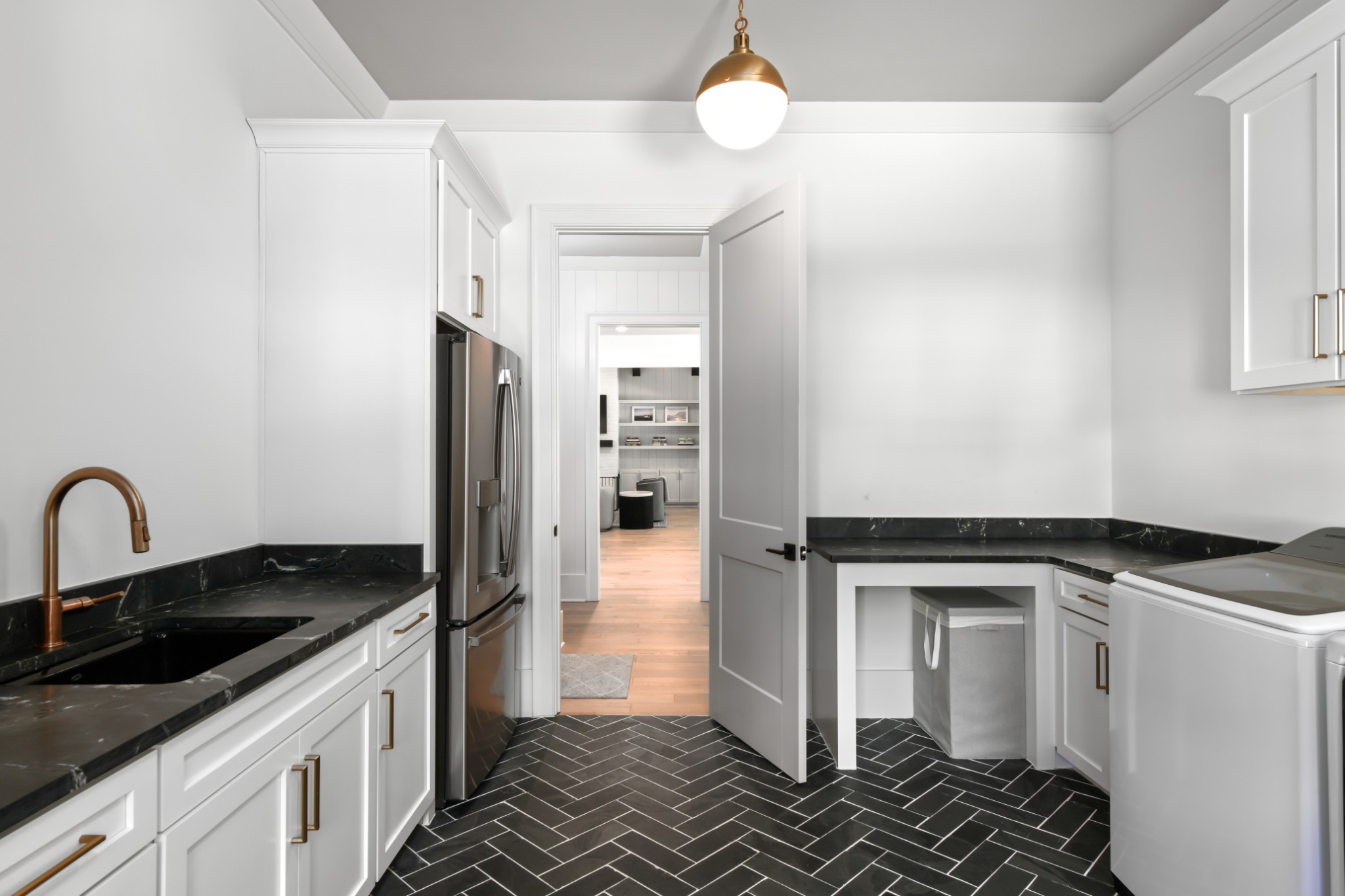 2847 Sugar Tree Road Nashville, TN 37215 - Photo 47 of 52 a kitchen with a refrigerator and a stove top oven