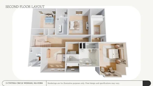 a living room with furniture a flat screen tv and a refrigerator