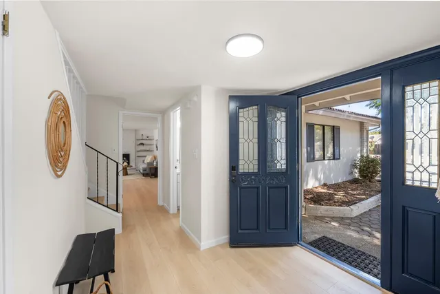 a view of livingroom with furniture and wooden floor