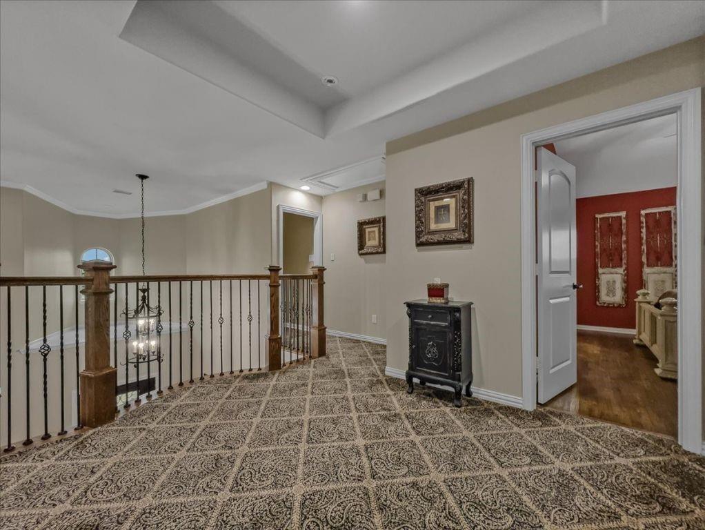 2832 Mona Vale Road Trophy Club, TX 76262 - Photo 28 of 37 a view of a hallway with workspace and mirror