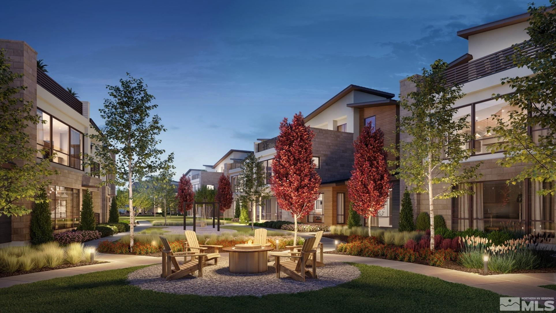 81 Caballada Street Reno, NV 89511 - Photo 30 of 39 a building view with couches and table and chairs