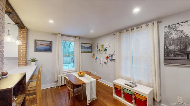 a room with furniture and a window