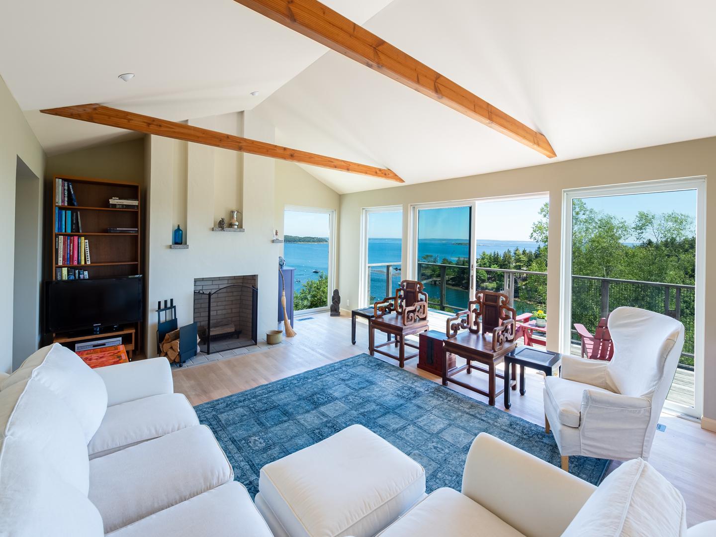 28 Water Cove Road Harpswell, ME 04003 - Photo 5 of 39 8-Living Rm Ocean View