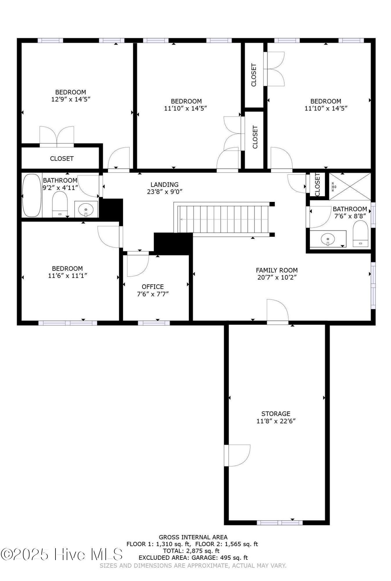 3363 Kellerton Place Wilmington, NC 28409 - Photo 32 of 32 Floor Plan Floor 2