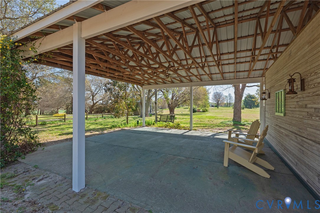 6353 Godwin Boulevard Suffolk, VA 23432 - Photo 39 of 50 Lovely covered Patio at the terminus of the Barn/S