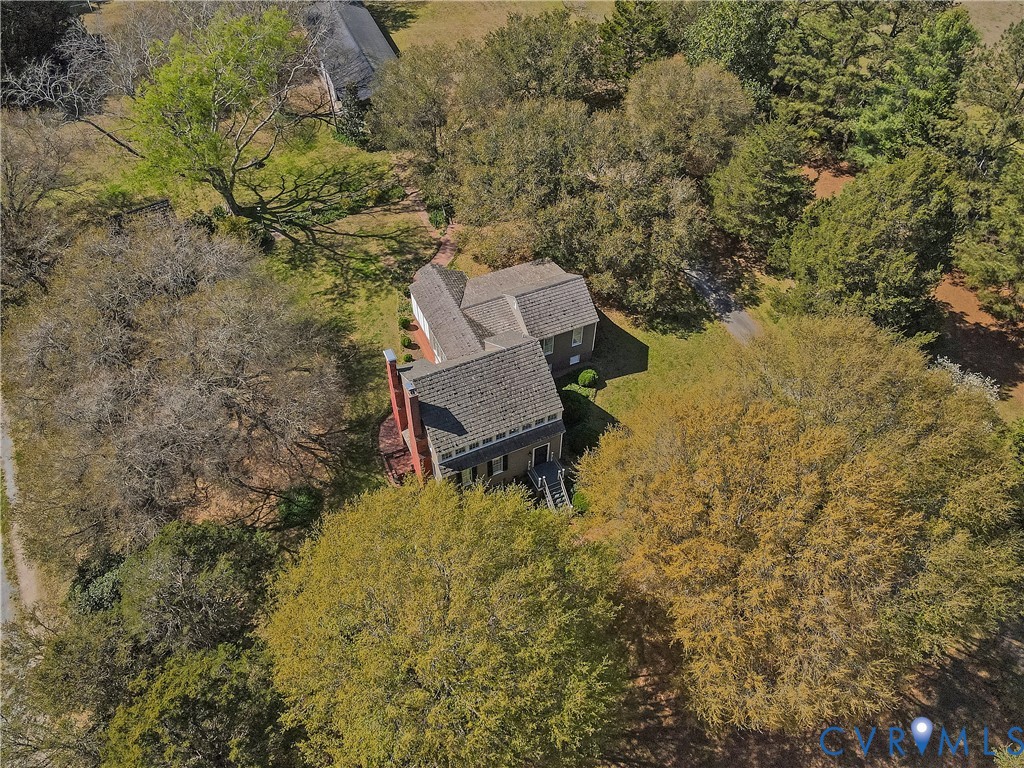 6353 Godwin Boulevard Suffolk, VA 23432 - Photo 49 of 50 Aerial of front facade with view of grounds, Barn