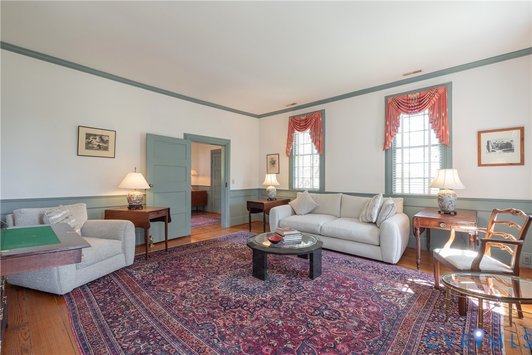6353 Godwin Boulevard Suffolk, VA 23432 - Photo 6 of 50 Formal Living Room with wide plank heart pine floo