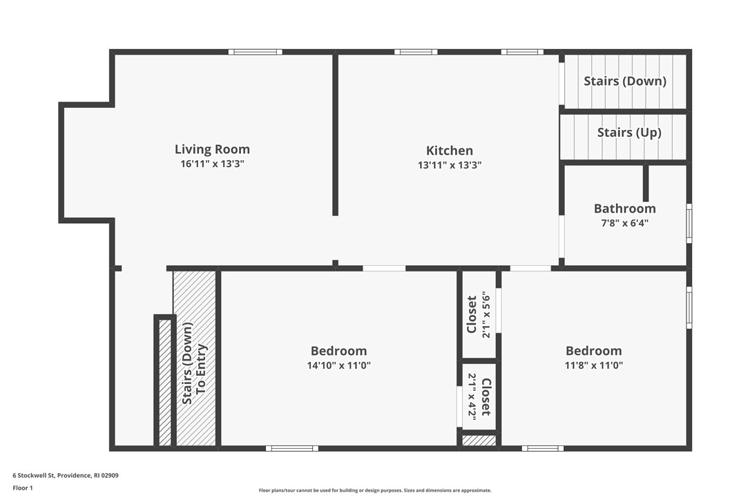 6 Stockwell Street Providence, RI 02909 - Photo 25 of 26 Unit 1 floor plan