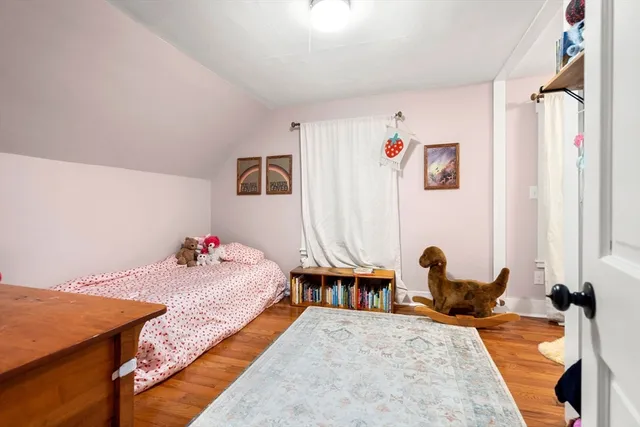 a view of a hallway view with staircase