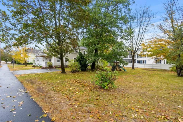 a view of street with trees