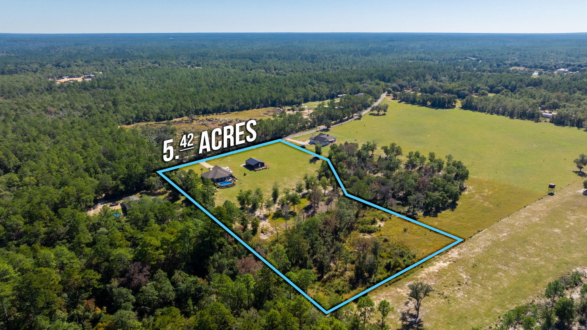5606 Goodwin Road Crestview, FL 32539 - Photo 92 of 93 93-web-or-mls-5606 Goodwin Rd Aerial-5