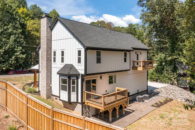 a front view of a house with balcony