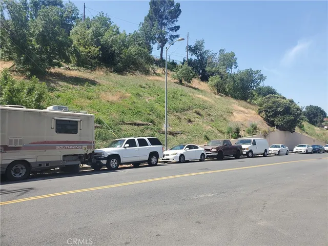 a car parked on the side of a street