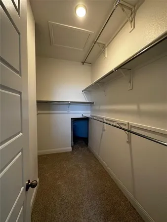 a view of a room with storage