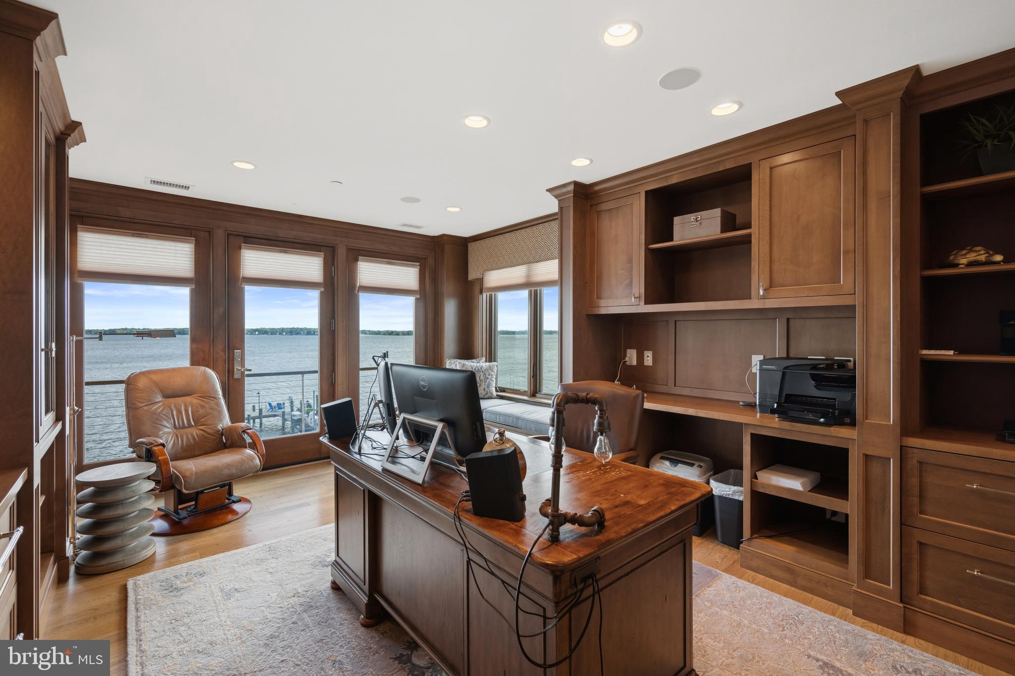 3728 Ramsgate Drive Annapolis, MD 21403 - Photo 37 of 68 Office with Custom Built-in & Wet Bar