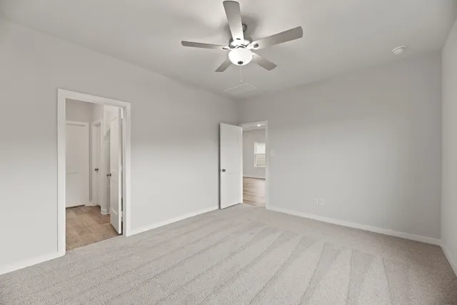 a view of an empty room