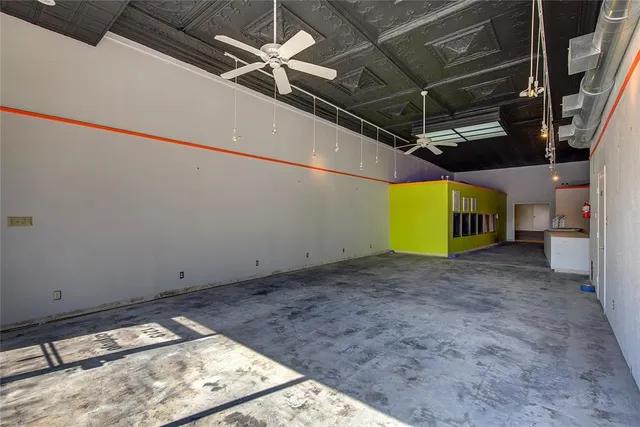 a view of a room with an empty space