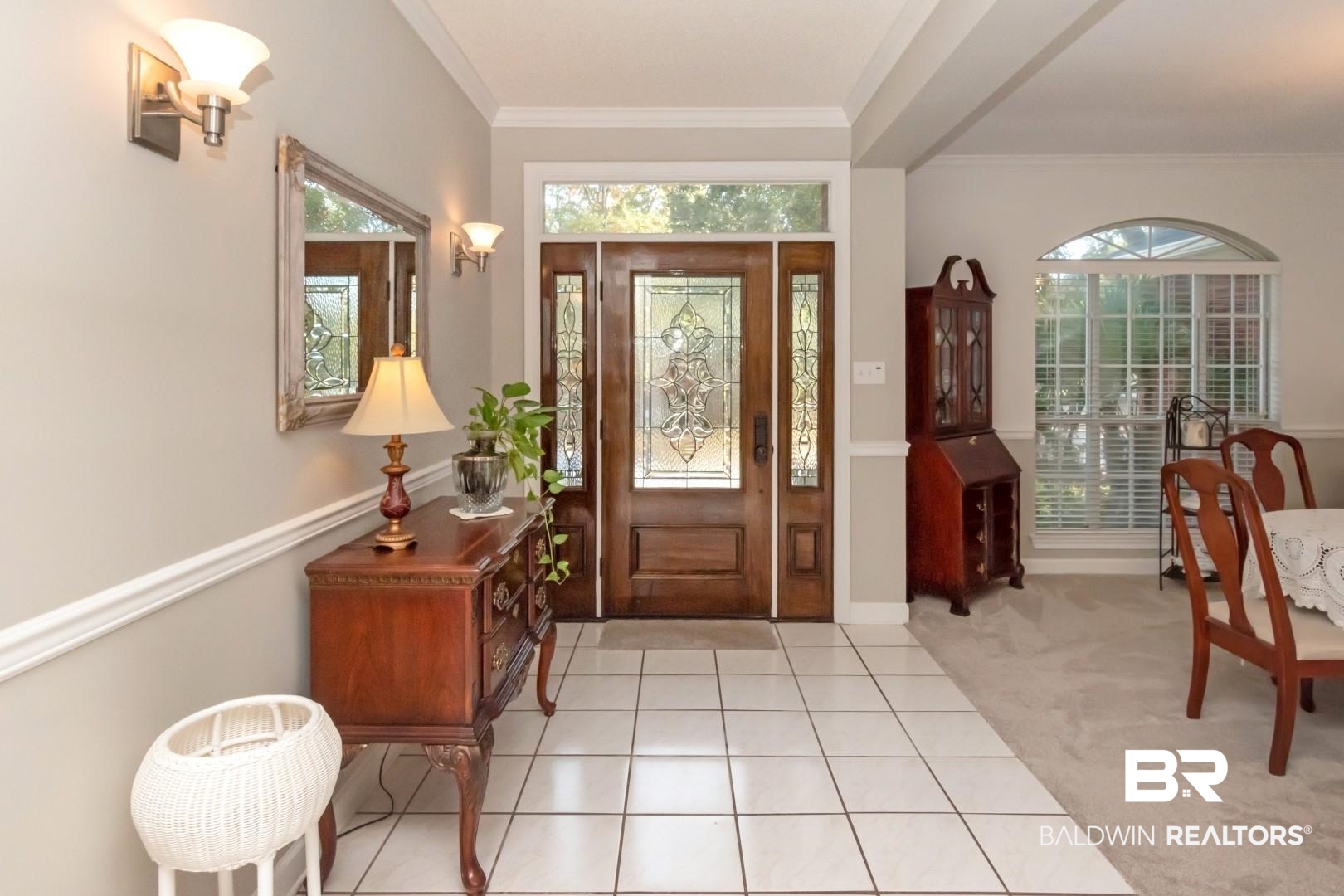 7570 Mallard Drive Mobile, AL 36695 - Photo 6 of 45 LEAD GLASS WOOD DOOR