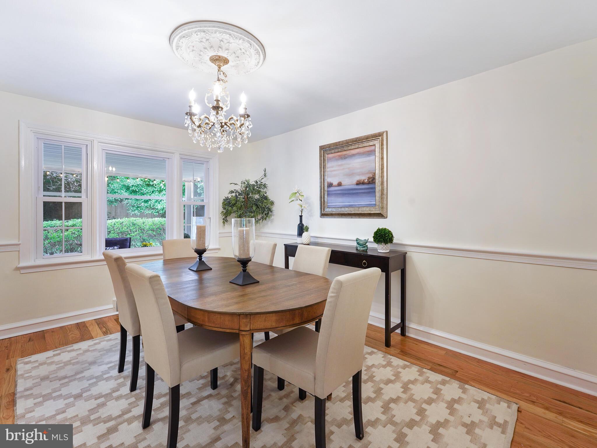 103 Kershaw Road Wallingford, PA 19086 - Photo 11 of 34 Freshly painted formal dining room with chair rail
