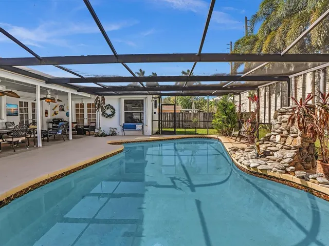 a view of a swimming pool