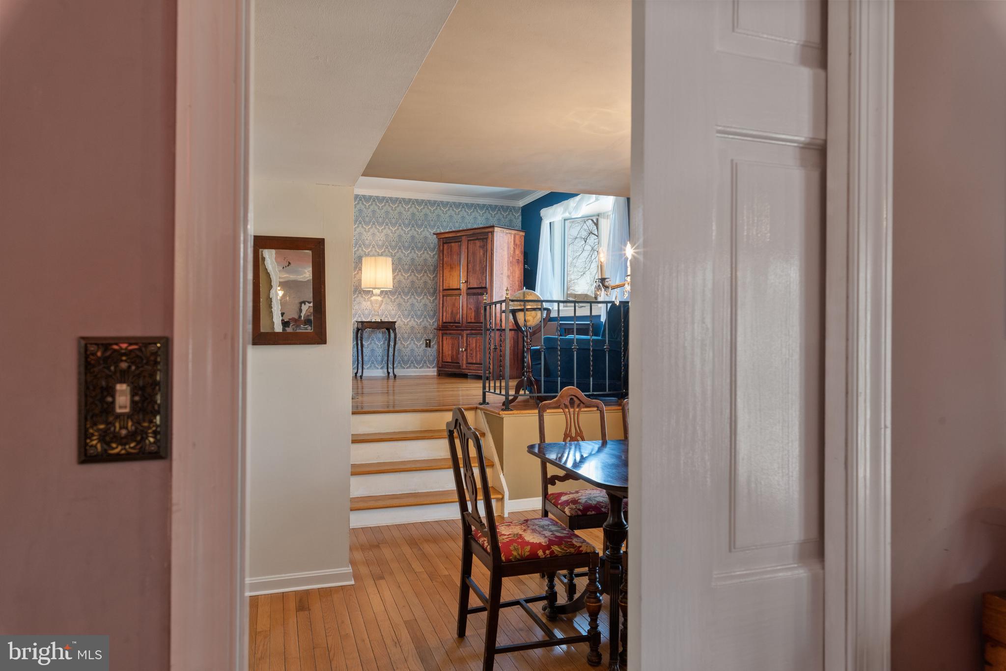 244 Makefield Road Yardley, PA 19067 - Photo 9 of 22 Pocket Door /Dining Area