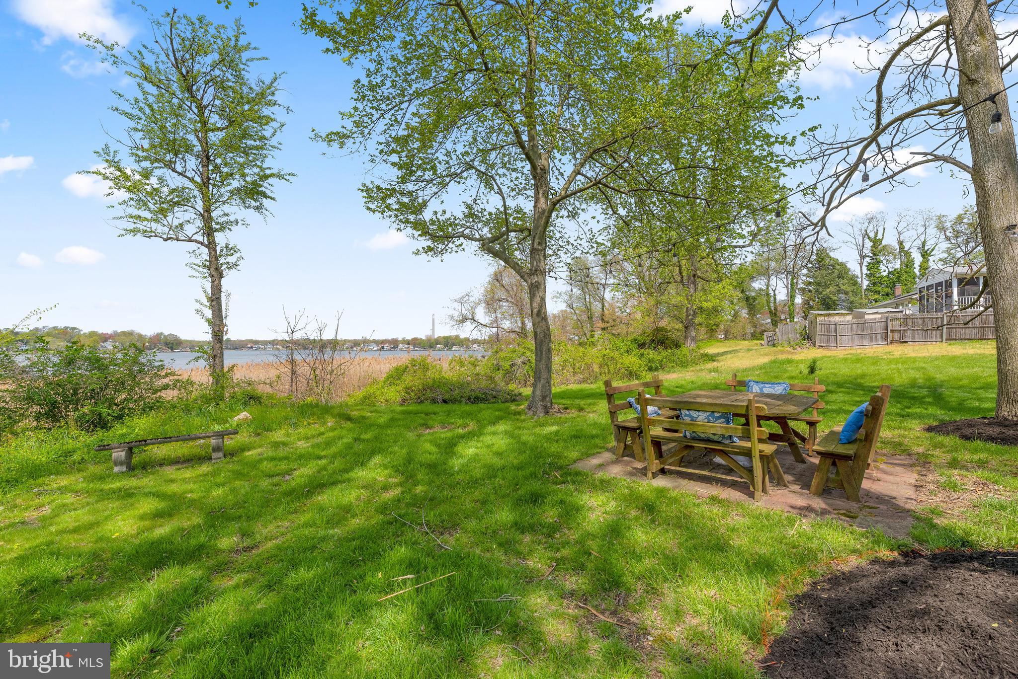 8444 Byrd Road Pasadena, MD 21122 - Photo 27 of 40 Large yard with patio overlooking water