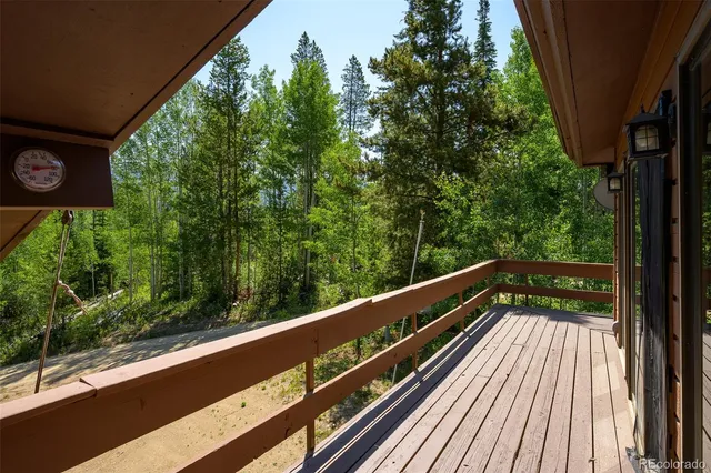 a view of balcony and deck