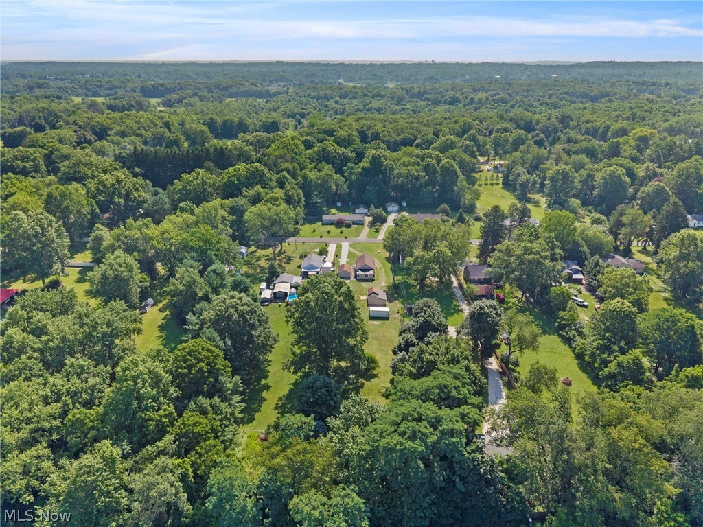 1218 Briggle Road Akron, OH 44320 - Photo 37 of 40 Aerial perspective showcasing verdant landscapes and scattered residential properties