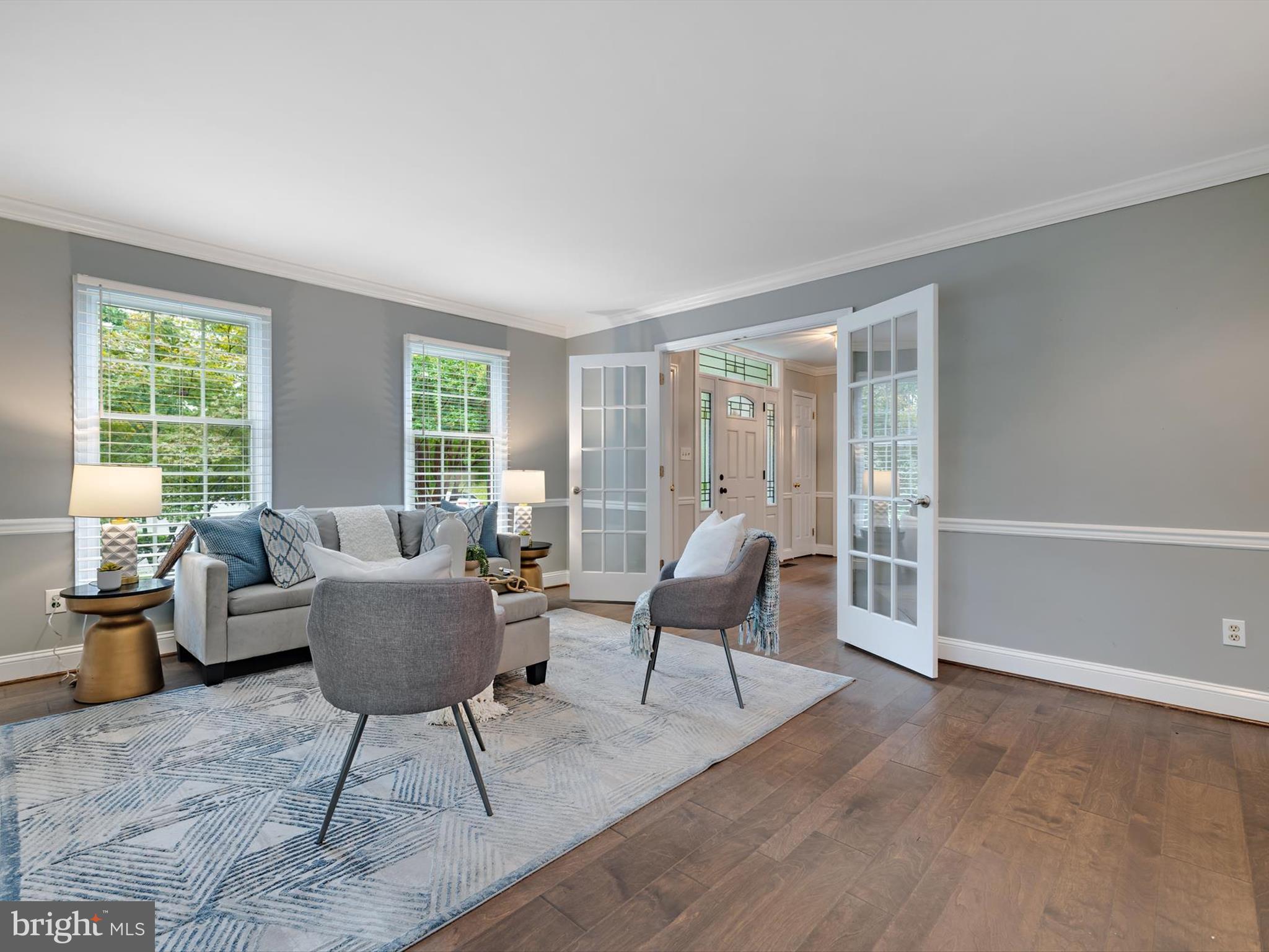 16312 Dahl Road Laurel, MD 20707 - Photo 10 of 59 ELEGANT, FRENCH DOOR ENTRY TO LIVING ROOM