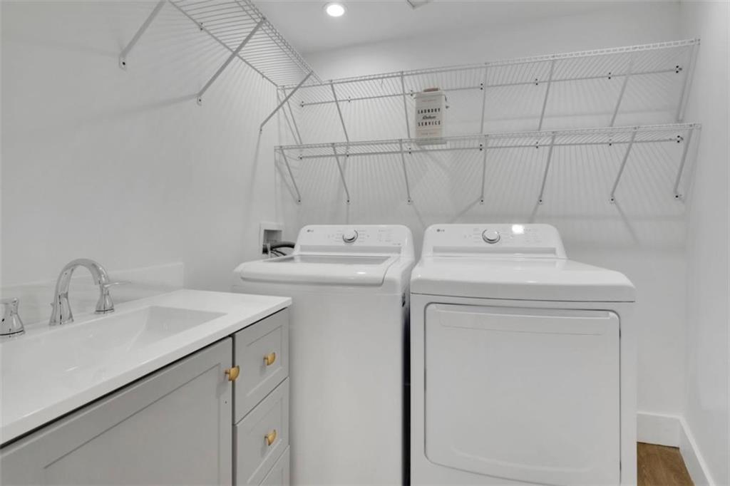 3018 West Pine Valley Road Northwest Atlanta, GA 30305 - Photo 24 of 47 a utility room with dryer and washer