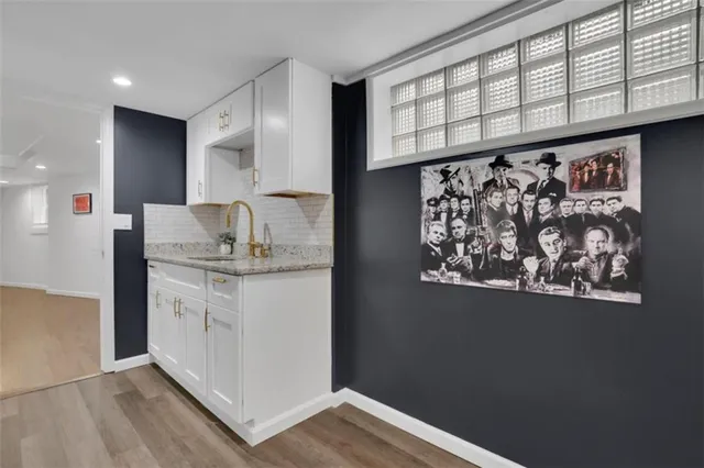 a room with storage and utility