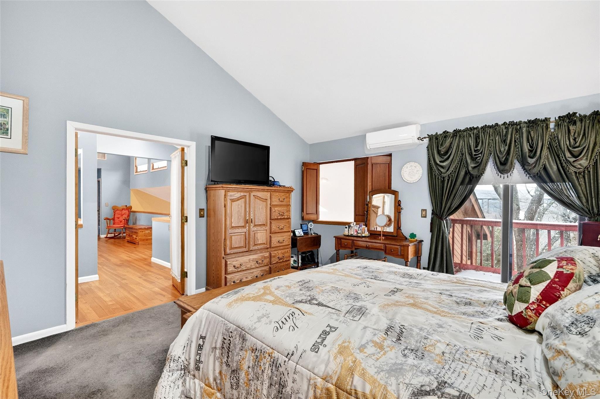 254 Orrs Mills Road Cornwall, NY 12553 - Photo 28 of 50 a bedroom with a bed and a flat tv screen on dresser