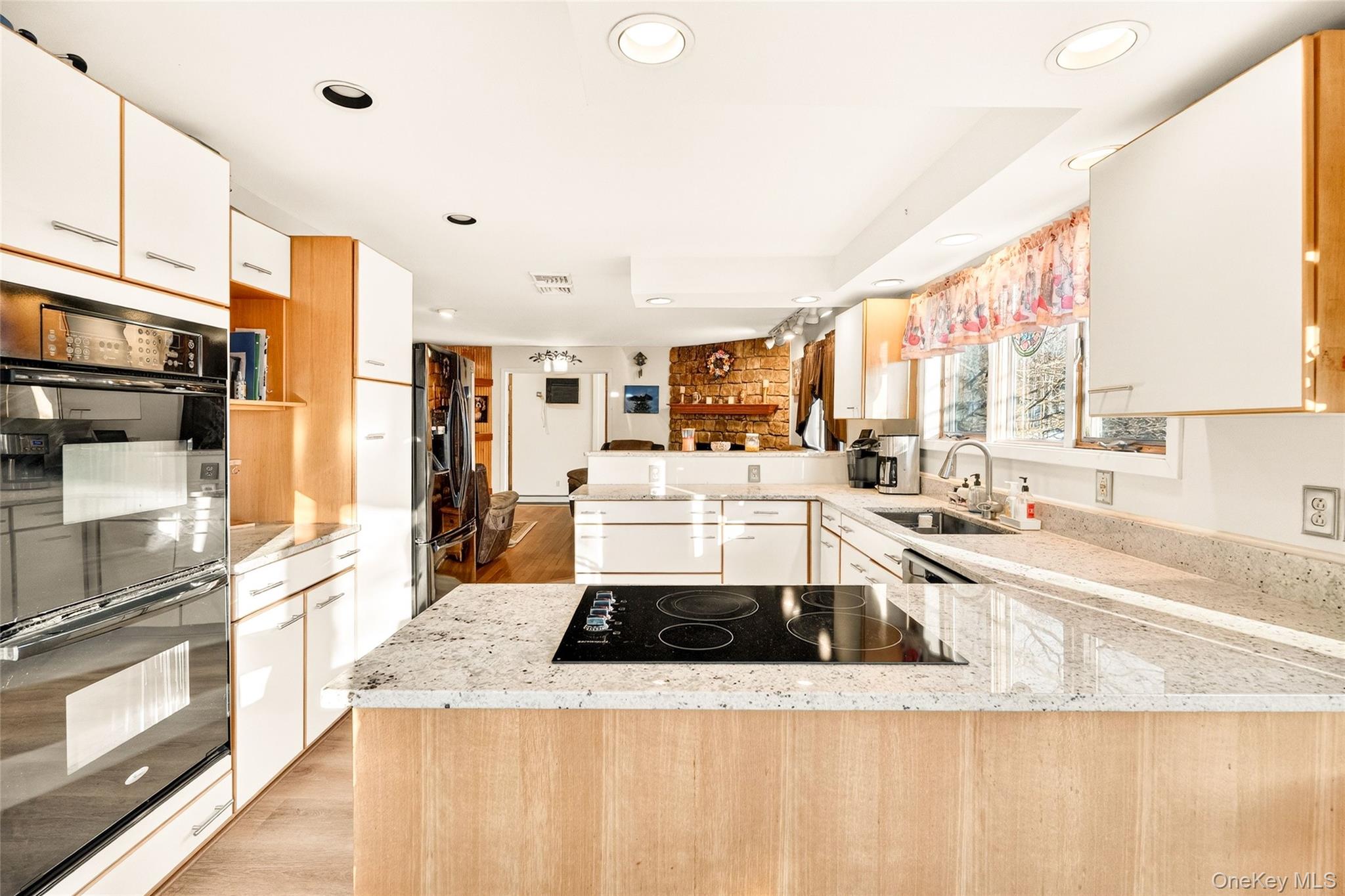 254 Orrs Mills Road Cornwall, NY 12553 - Photo 6 of 50 a kitchen with stainless steel appliances kitchen island granite countertop a stove a sink and a microwave