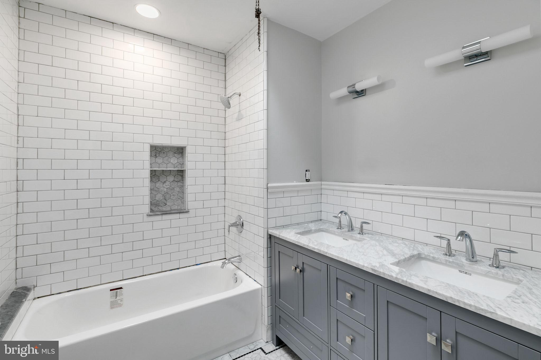 5743 Virginian Road Philadelphia, PA 19141 - Photo 18 of 27 Upstairs full bathroom. Finishes to be completed.