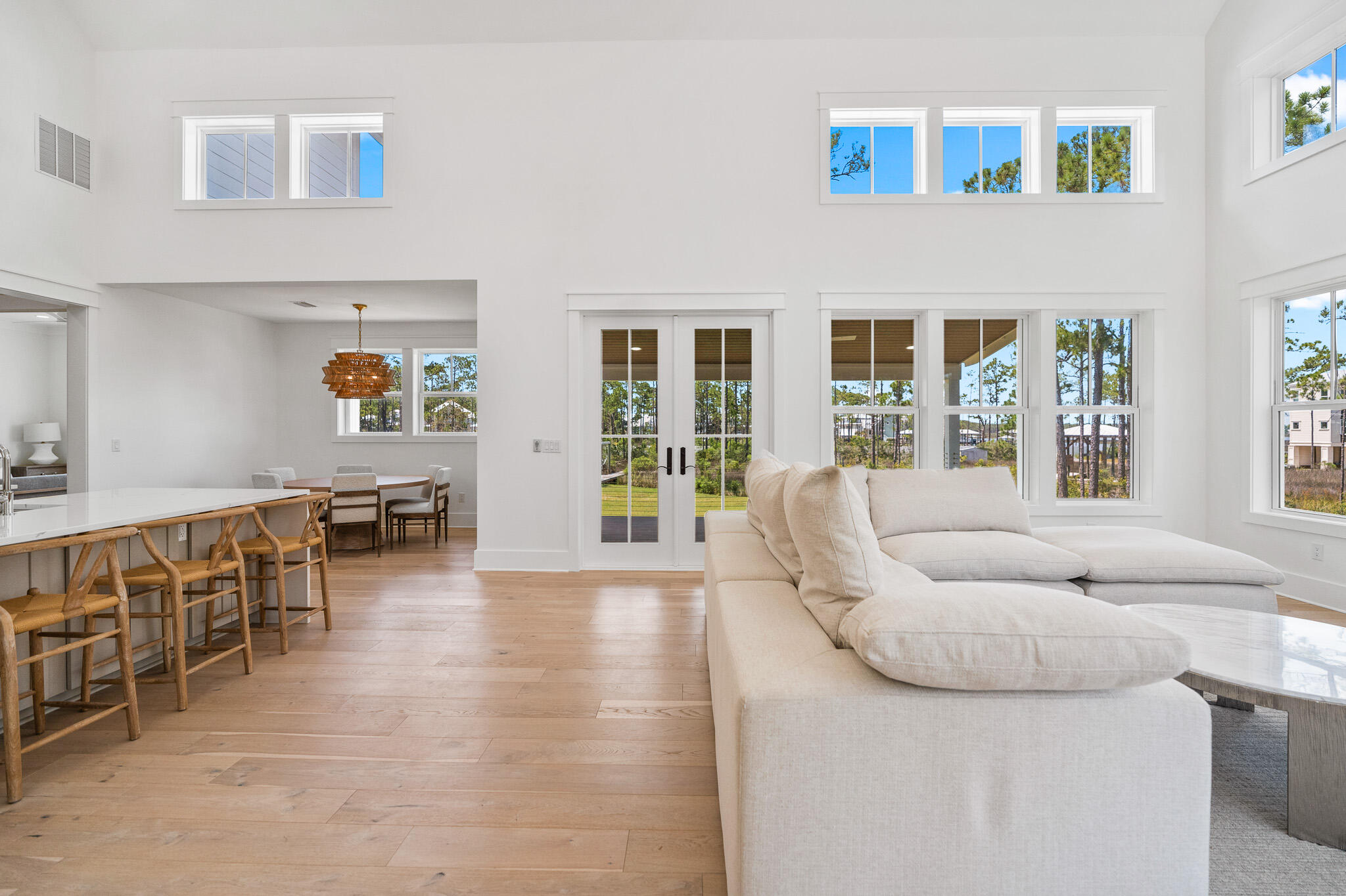 121 West Nursery Road Santa Rosa Beach, FL 32459 - Photo 27 of 66 a living room with furniture and a large window