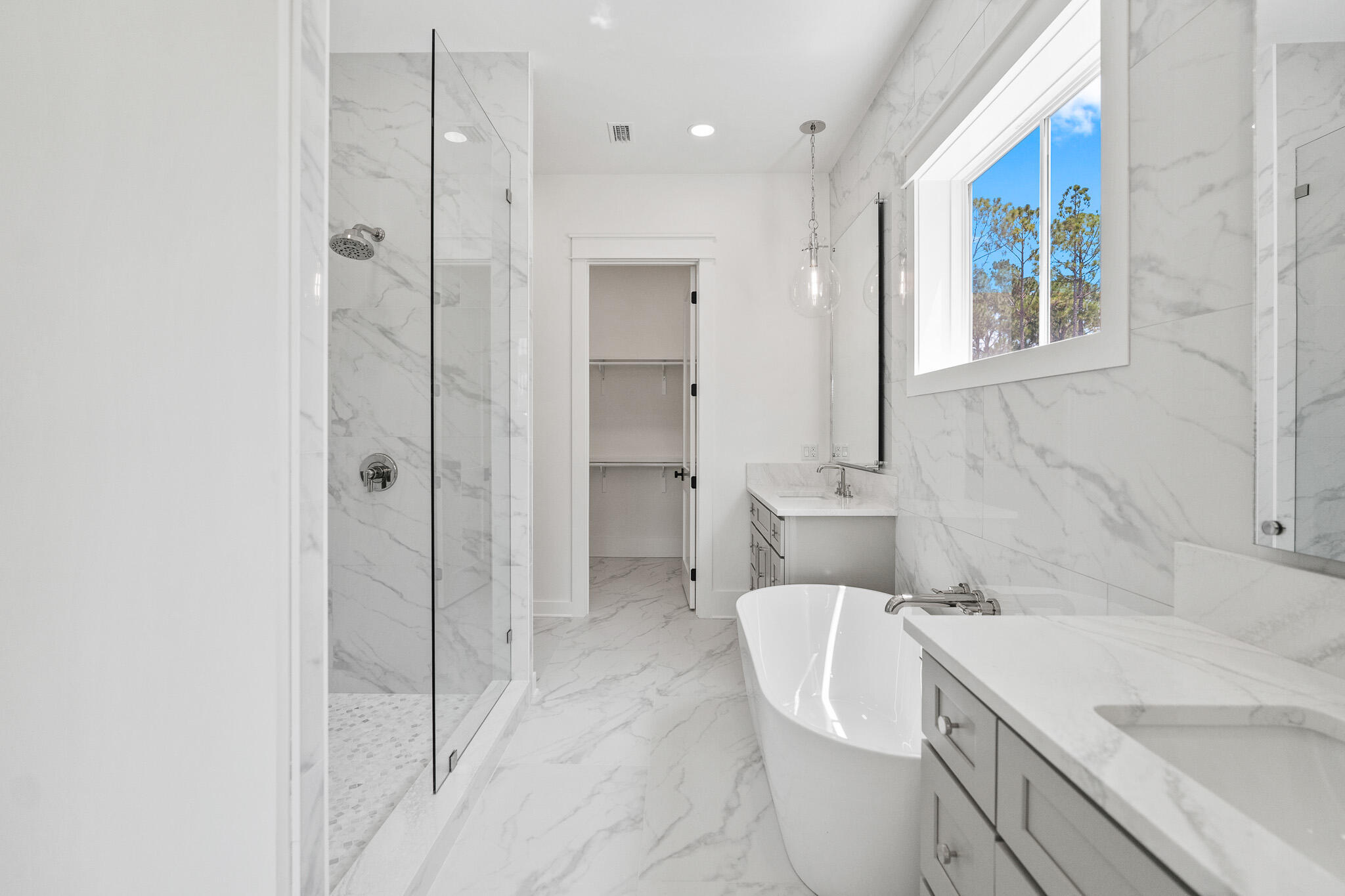 121 West Nursery Road Santa Rosa Beach, FL 32459 - Photo 35 of 66 a bathroom with a sink a toilet and shower