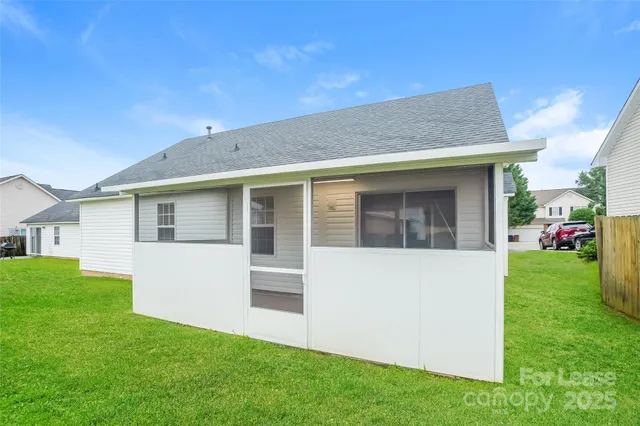 a house view with a garden space