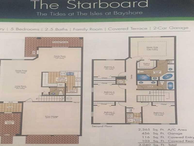 9116 Southwest 227th Terrace Miami, FL 33190 - Photo 35 of 35 1st Floor Plan