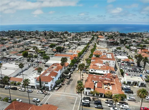 an aerial view of a city