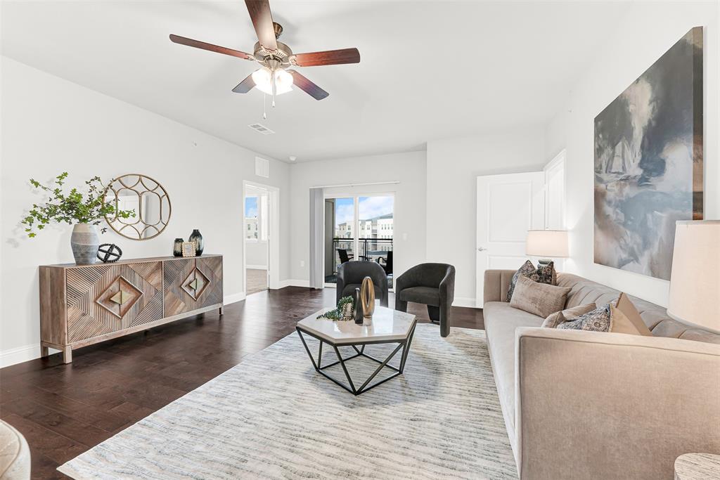 Living area with access to your private balcony